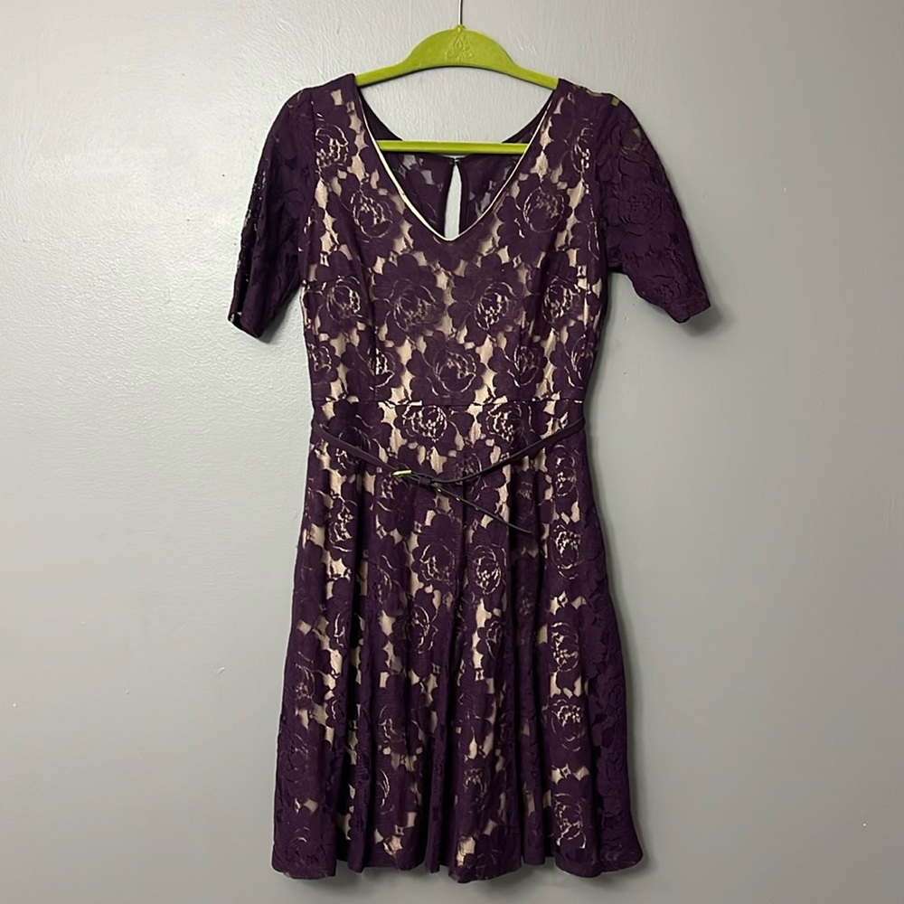 Eggplant lace dress